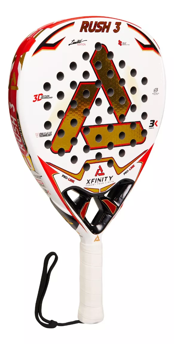 PALA PADEL XFINITY FIBRA DE CARBONO RUSH (INCLUYE FUNDA) - 2