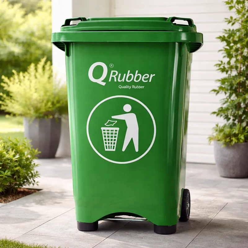 BASURERO CONTENEDOR QRUBBER BASURA 50L VER PEDAL - 2