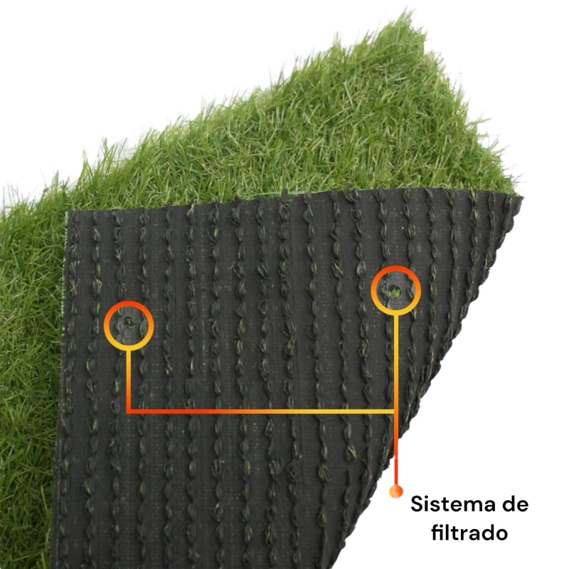 PASTO SINTE TICO PUERTO VARAS 25MM. 4X10MTS QRUBBER - 4