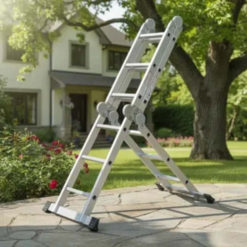 ESCALERA QRUBBER ALUMINIO MULTIUSO 3,5 MT - 5