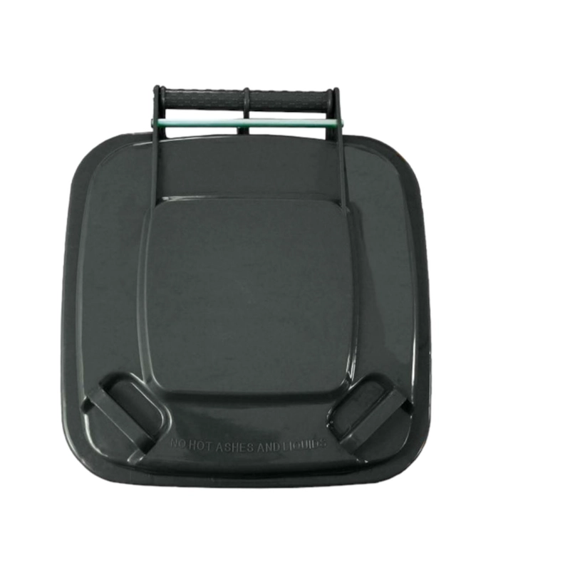 BASURERO CONTENEDOR QRUBBER BASURA 240L GRIS - 5