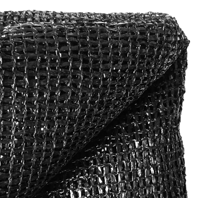 MALLA RASCHEL QRUBBER 2.1 X 100 M NEGRA SOMBRA - 2