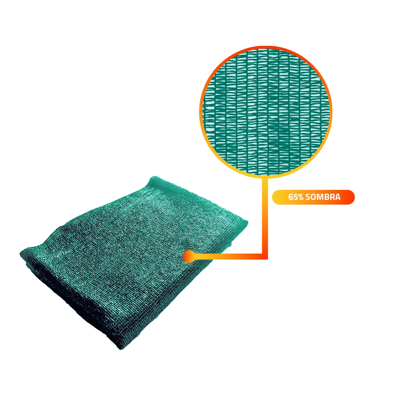 MALLA RASCHEL QRUBBER 2.1 X 50 M VERDE SOMBRA - 2