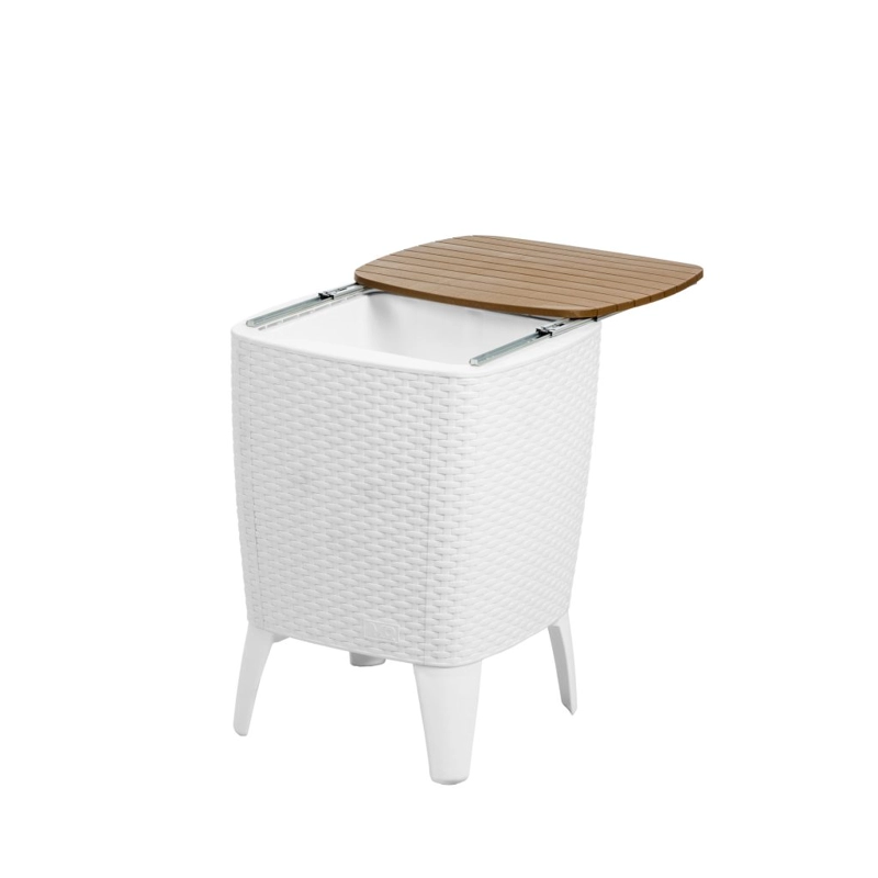 MESA QRUBBER COOLER CAPRI TIPO RATTÁN CARAMELO TERRAZA MQ - 2