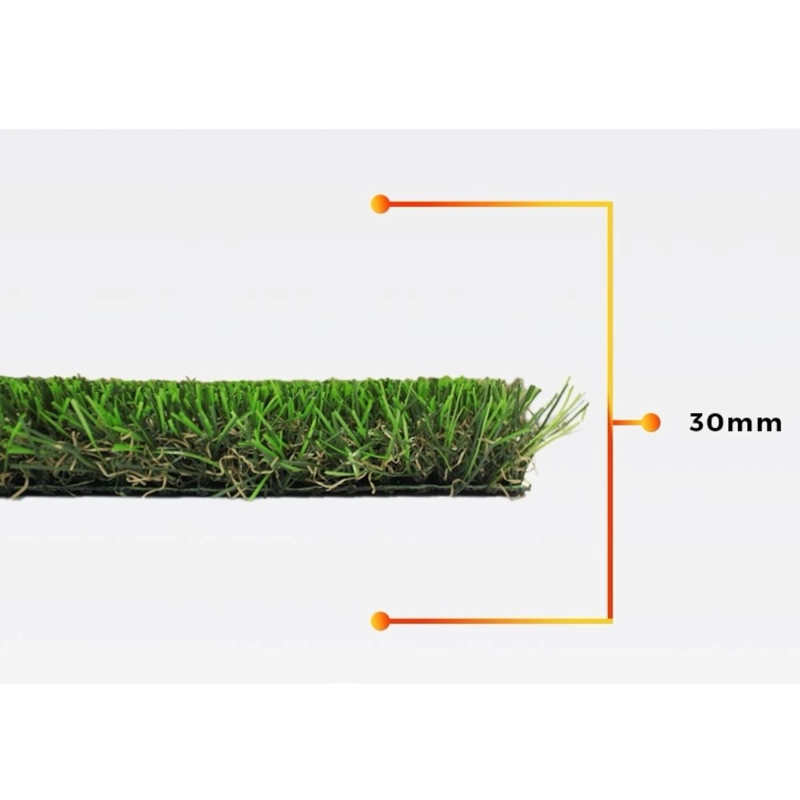 PASTO QRUBBER SINTÉTICO PUCÓN PREMIUM 30 MM 2 MTS X 20MTS - 3