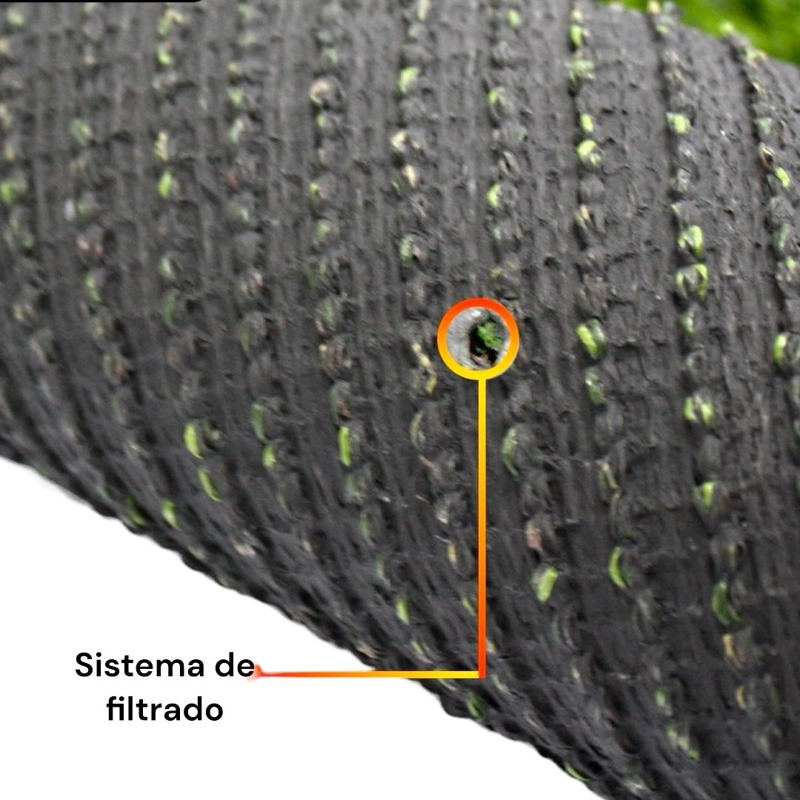 PASTO QRUBBER SINTÉTICO FRUTILLAR PREMIUM 40 MM 2 MTS X 20MTS - 4