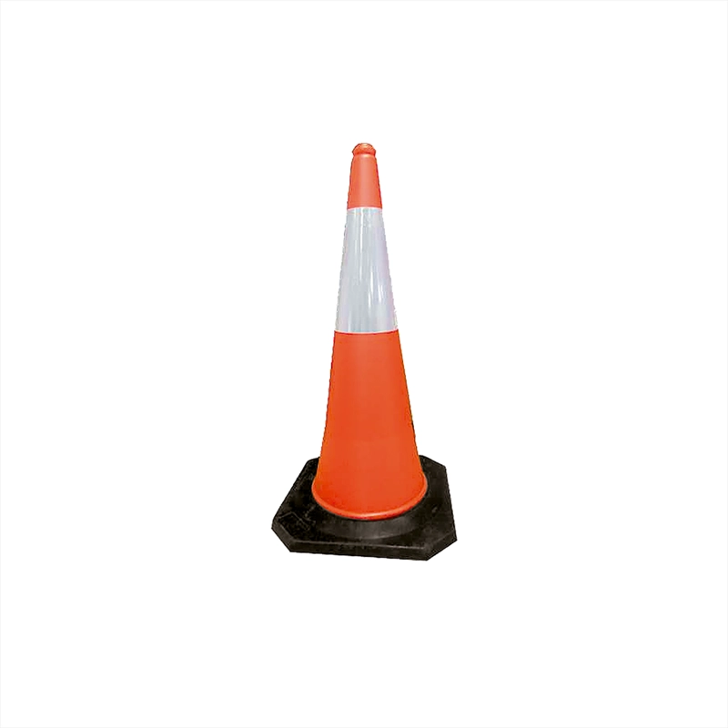 CONO QRUBBER SEÑALIZACIÓN NARANJO PE 100 CM. 1 CINTA - 1