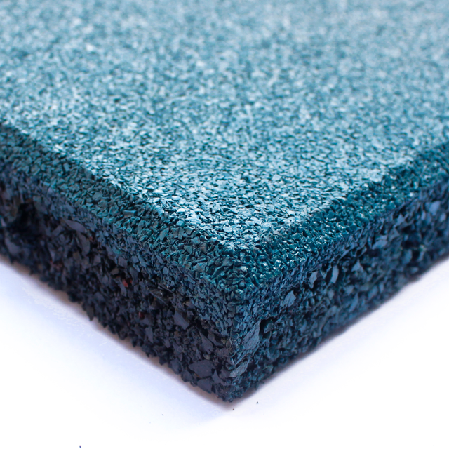 PASTELÓN QRUBBER CAUCHO 50 CM X 50 CM X 20 MM AZUL 4.8 KG - 1