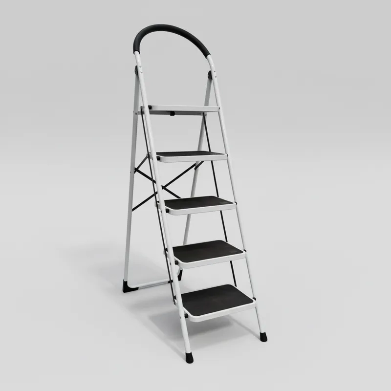 ESCALERA QRUBBER PLEGABLE DE 5 PELDAÑOS - 2