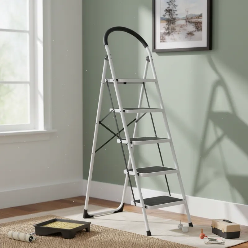 ESCALERA QRUBBER PLEGABLE DE 5 PELDAÑOS - 3