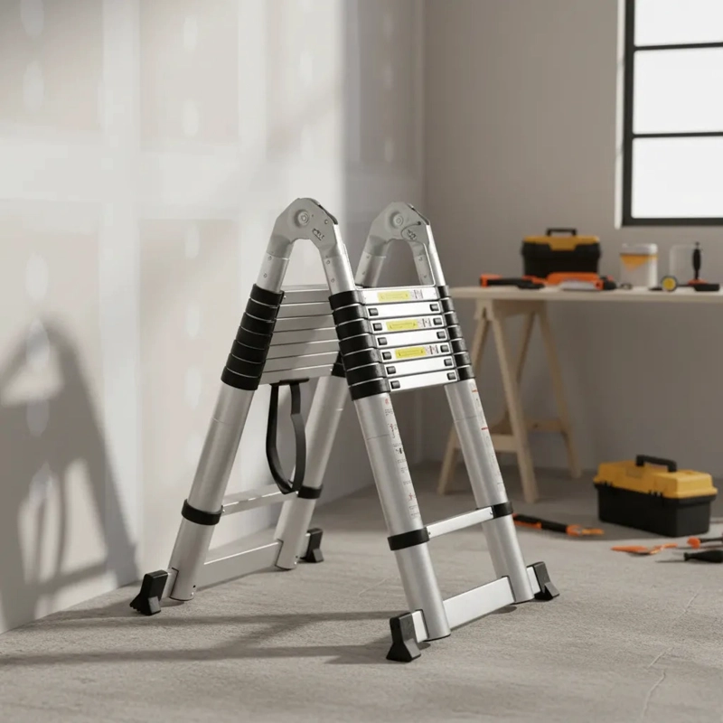 ESCALERA ALUMINIO TELESCOPICA MULTIUSO 4,4 MTS. QRUBBER - 3