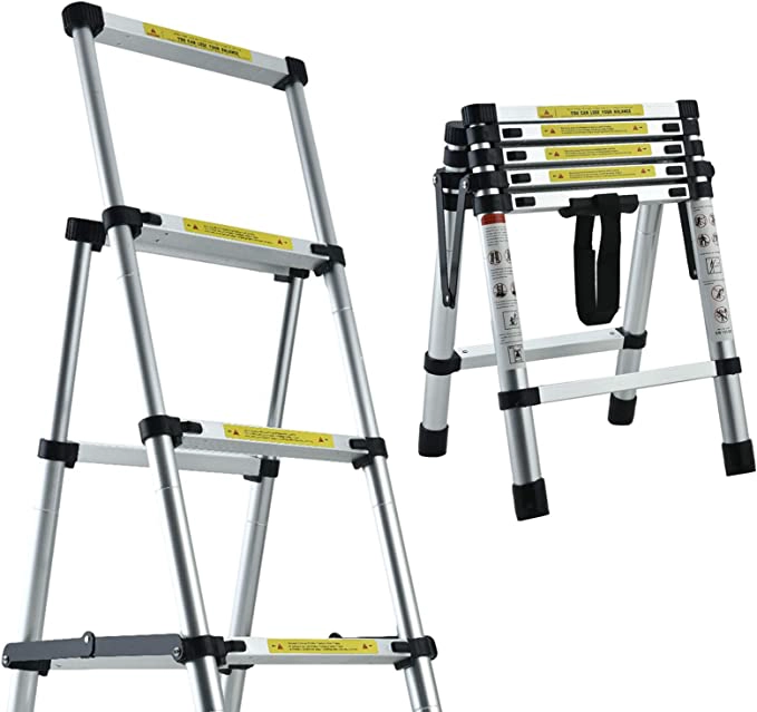 ESCALERA ALUMINIO TELESCOPICA MULTIUSO 4,4 MTS. QRUBBER - 5