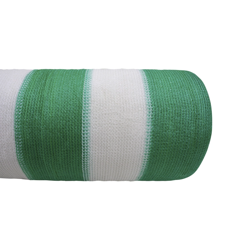 MALLA RASCHEL QRUBBER 2.1 X 100 M VERDE BLANCA SOMBRA - 2