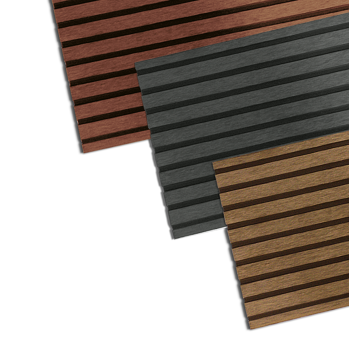 TABLA TIPO DECK QRUBBER 14.4 CM WPC PISO DOBLE ESTRÍA GRIS - 2