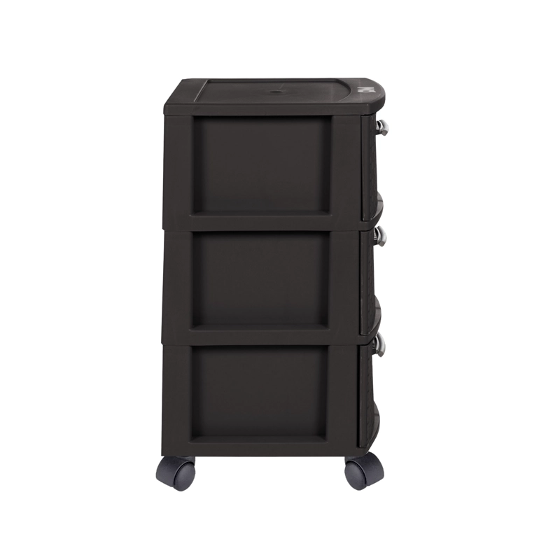 CAJONERO 3 NIVELES INFINITY RATTAN MARRON MQ QRUBBER - 3