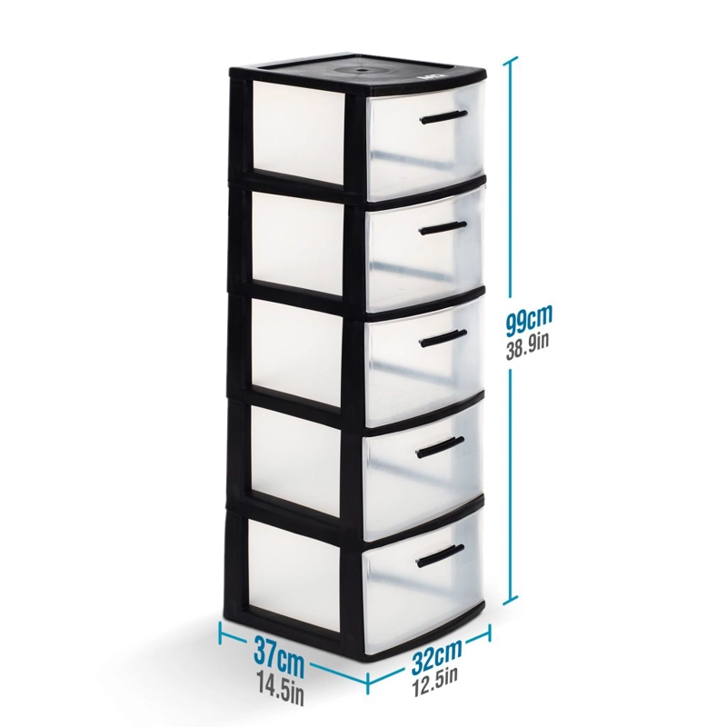CAJONERO QRUBBER 5 NIVELES ECLYPSE MQ NEGRO - 3