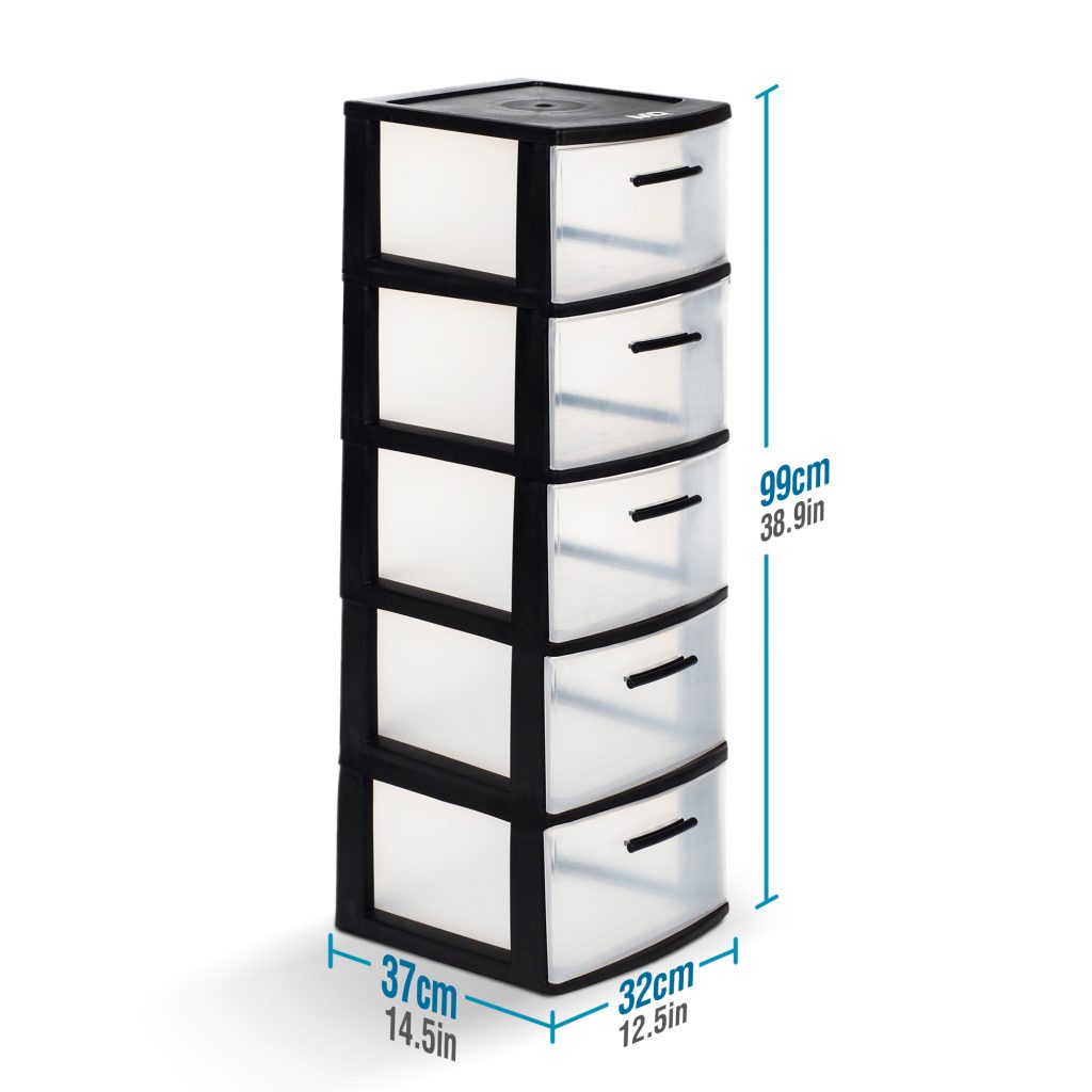 CAJONERO QRUBBER 5 NIVELES ECLYPSE MQ NEGRO - 3