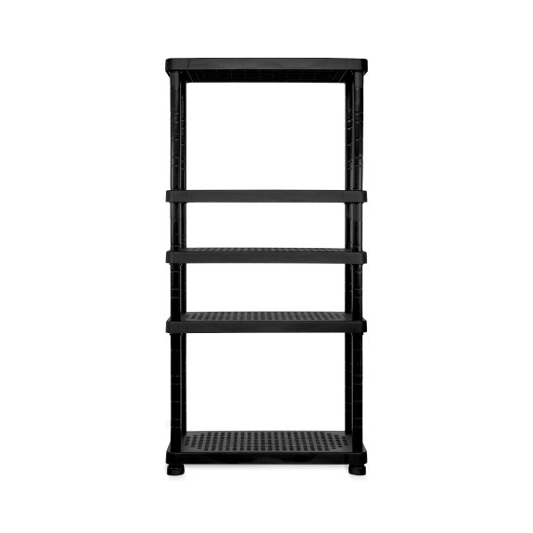 ESTANTERÍA MODULAR QRUBBER 5 NIVELES SUPERFORTE MQ NEGRO - 2