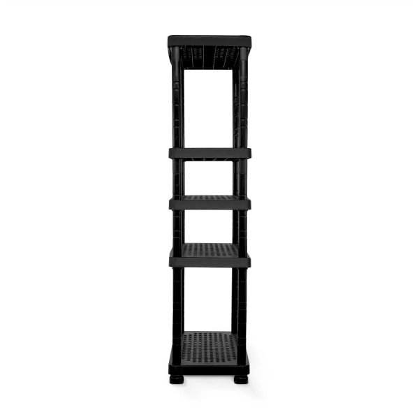 ESTANTERÍA MODULAR QRUBBER 5 NIVELES SUPERFORTE MQ NEGRO - 3