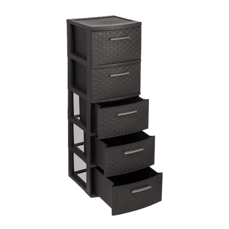 CAJONERO QRUBBER 5 NIVELES INFINITY RATTÁN MARRÓN MQ - 2