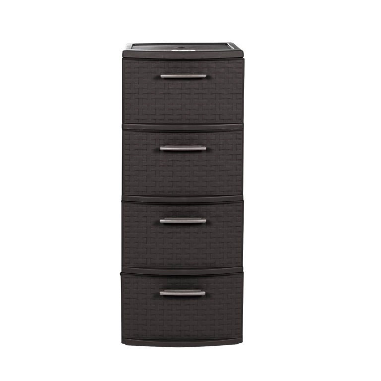 CAJONERO QRUBBER 4 NIVELES INFINITY RATTÁN MARRÓN MQ - 1