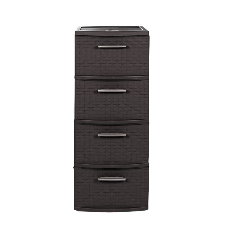 CAJONERO QRUBBER 4 NIVELES INFINITY RATTÁN MARRÓN MQ - 1