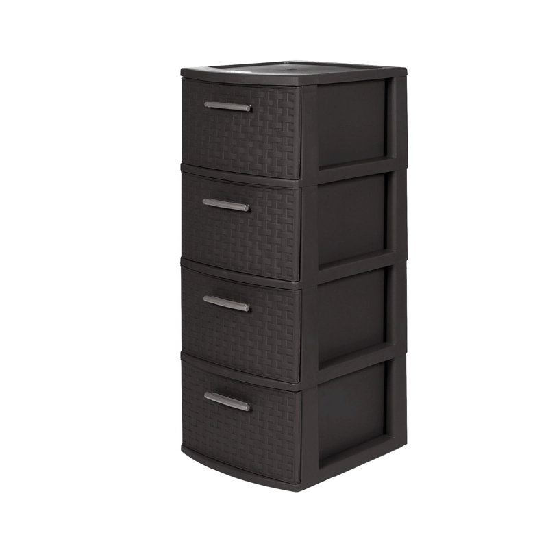 CAJONERO QRUBBER 4 NIVELES INFINITY RATTÁN MARRÓN MQ - 2