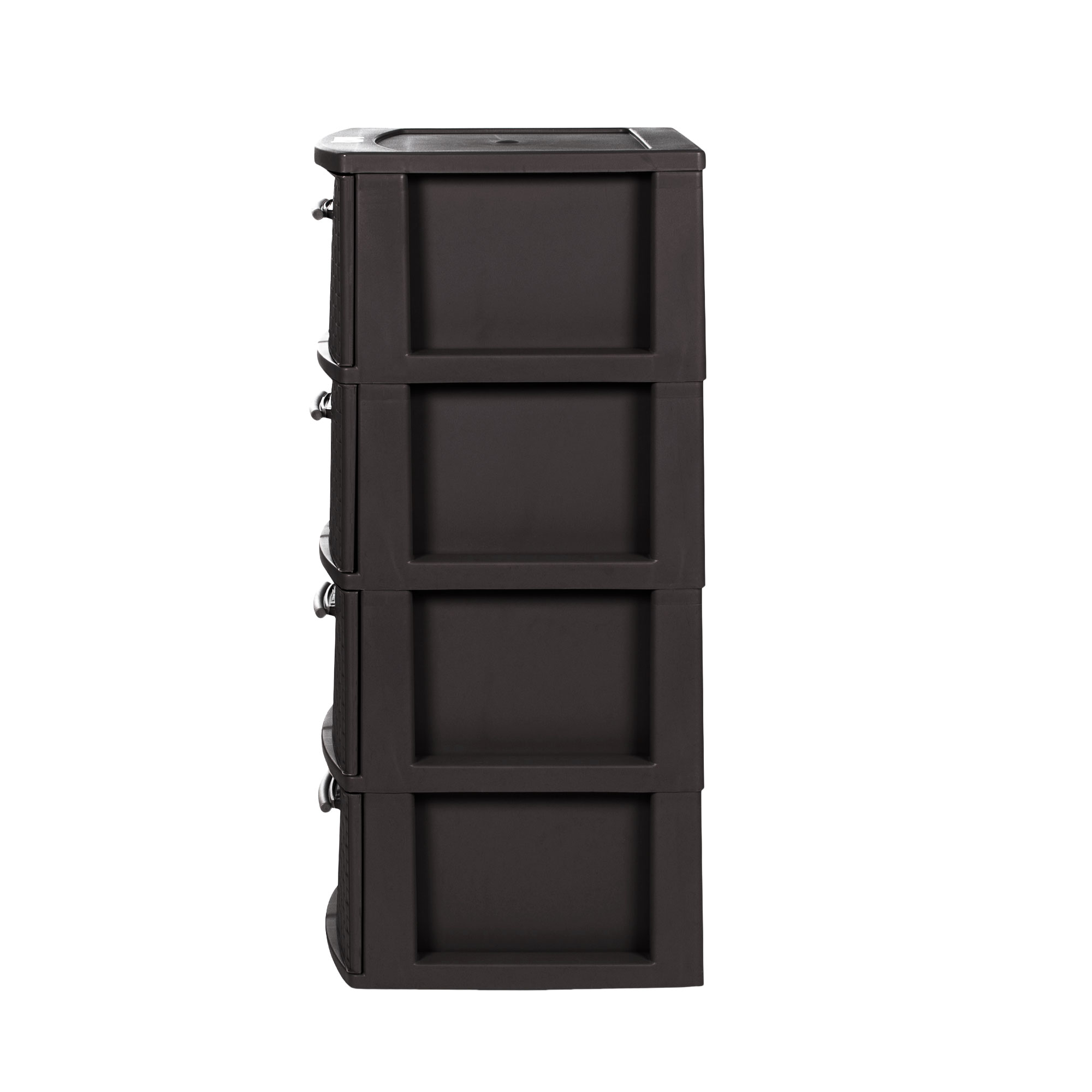 CAJONERO QRUBBER 4 NIVELES INFINITY RATTÁN MARRÓN MQ - 3