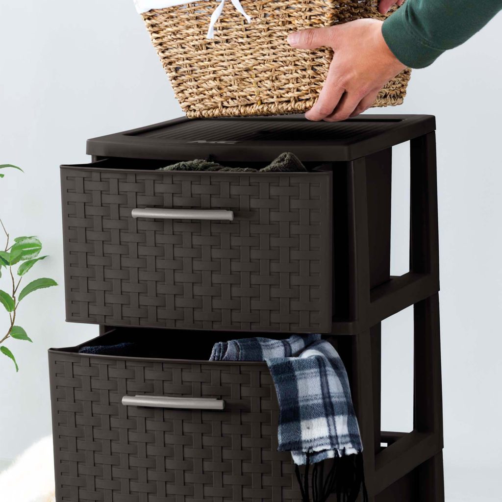 CAJONERO QRUBBER 4 NIVELES INFINITY RATTÁN MARRÓN MQ - 4