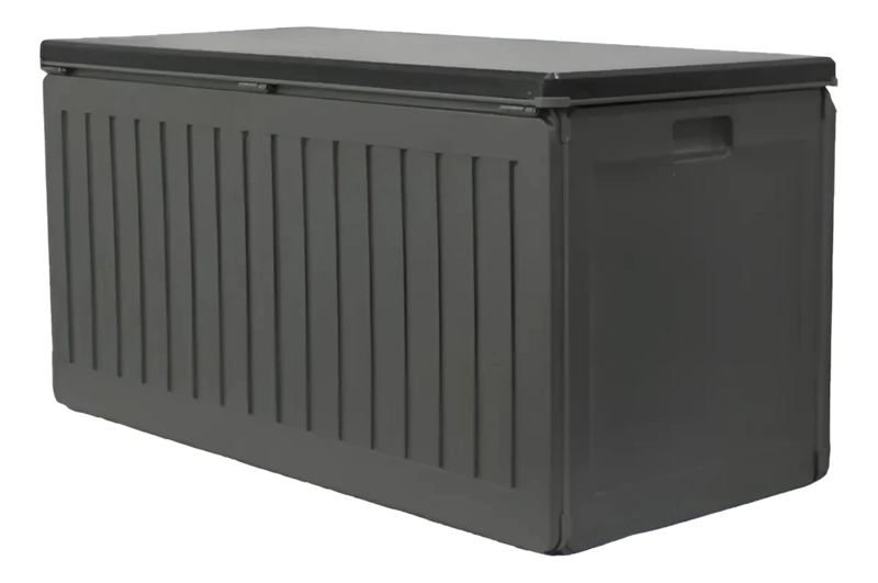 BODEGA QRUBBER JARDÍN TIPO BAÚL 490 LITROS NEGRO - 1