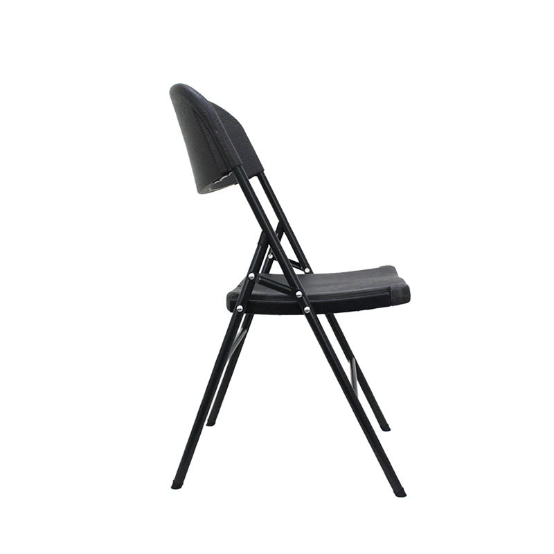SILLA PLEGABLE DISEÑO MADERA 45X50X86CM GRIS OSCURO QRUBBER - 2