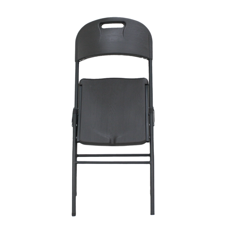 SILLA PLEGABLE DISEÑO MADERA 45X50X86CM GRIS OSCURO QRUBBER - 3