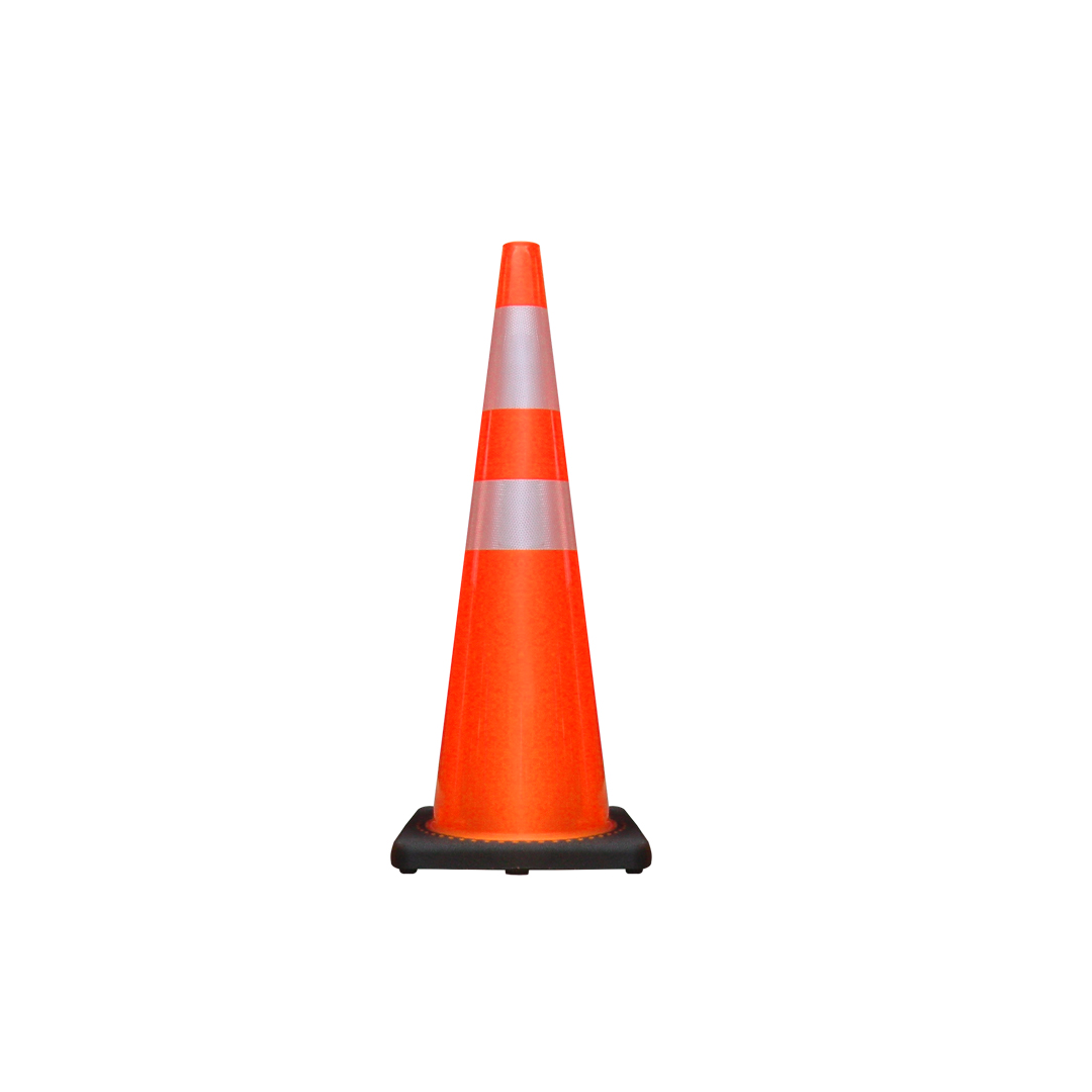 CONO QRUBBER VIAL 90 CM 2 CINTAS BASE CAUCHO - 1