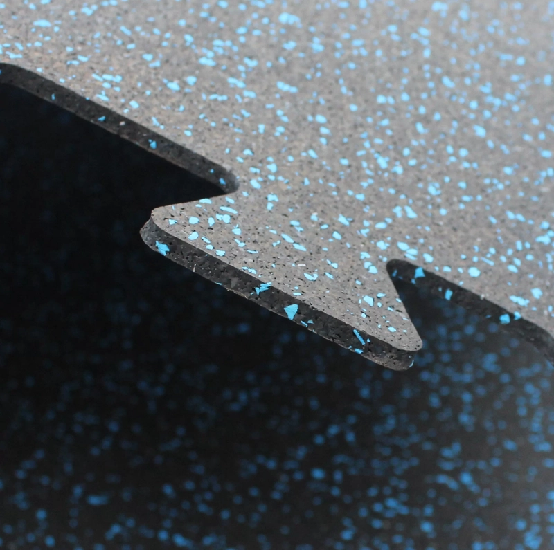 PLANCHA QRUBBER EPDM 5 MM MIX AZUL PUZZLE GYM 1 X 1 MT - 3