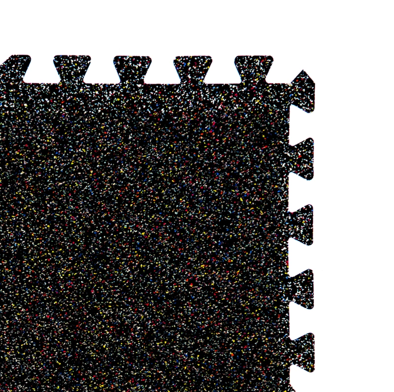 PLANCHA QRUBBER EPDM 8 MM MIX COLOR PUZZLE GYM 1X1 MT 9.2 KG - 1