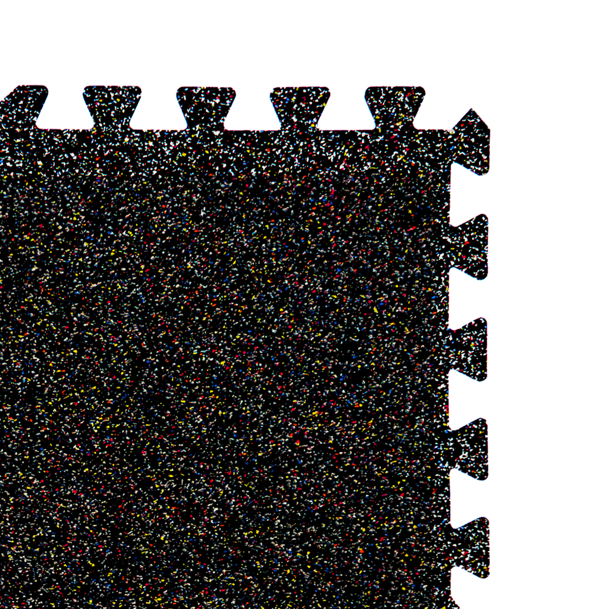 PLANCHA QRUBBER EPDM 8 MM MIX COLOR PUZZLE GYM 1X1 MT 9.2 KG - 1