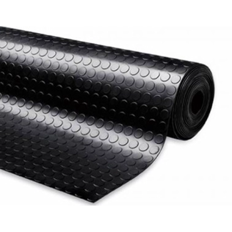 PISO QRUBBER ROLLO GOMA ESTOPEROL 3 MM X 1.4 X 20 MT NEGRO - 1