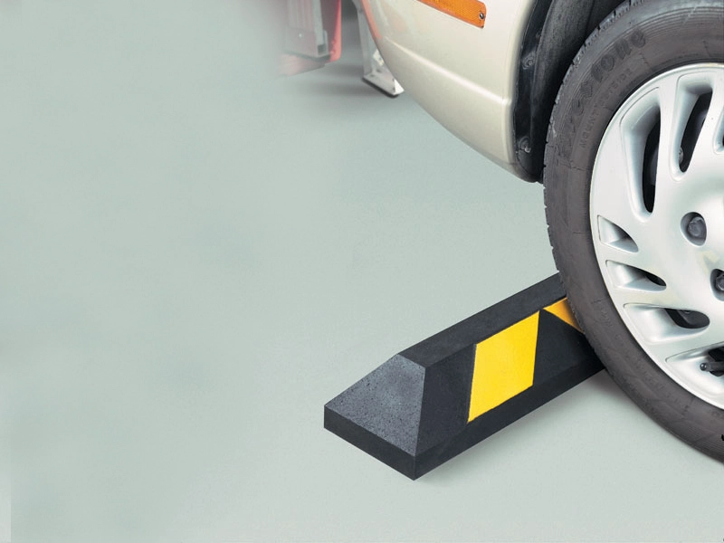 TOPE QRUBBER ESTACIONAMIENTO 90X15X10 CM NEGRO AMARILLO - 3
