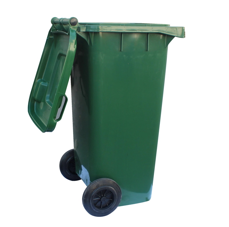 BASURERO CONTENEDOR QRUBBER BASURA 240L VERDE - 3