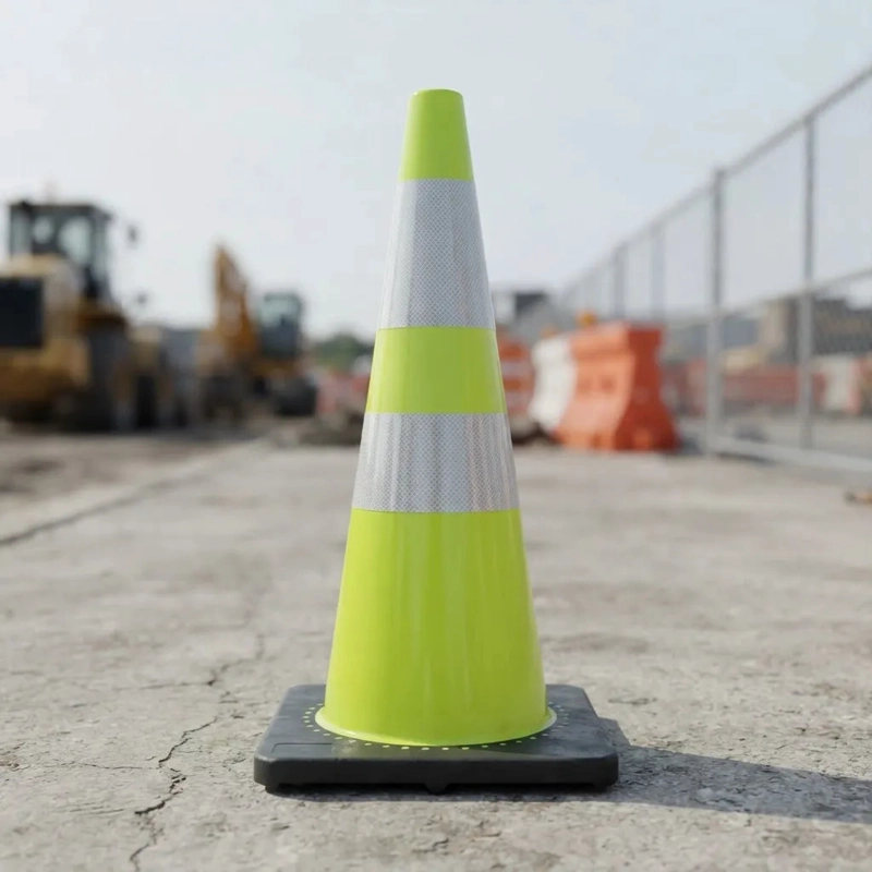 CONO QRUBBER VIAL FLÚOR 70 CM - 2