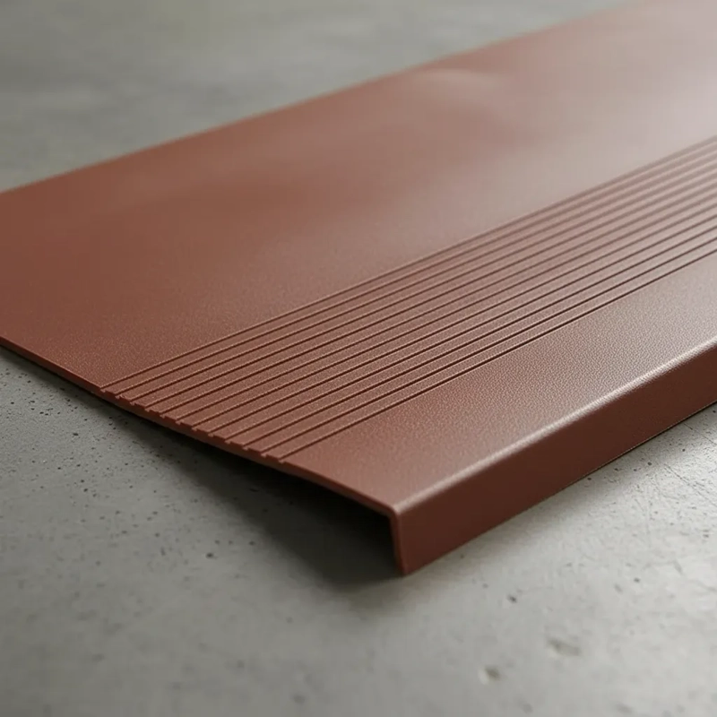 GRADA QRUBBER PVC ESTRIADA CAFÉ 3 MM X 120 CM X 30 CM 1.6 KG - 3
