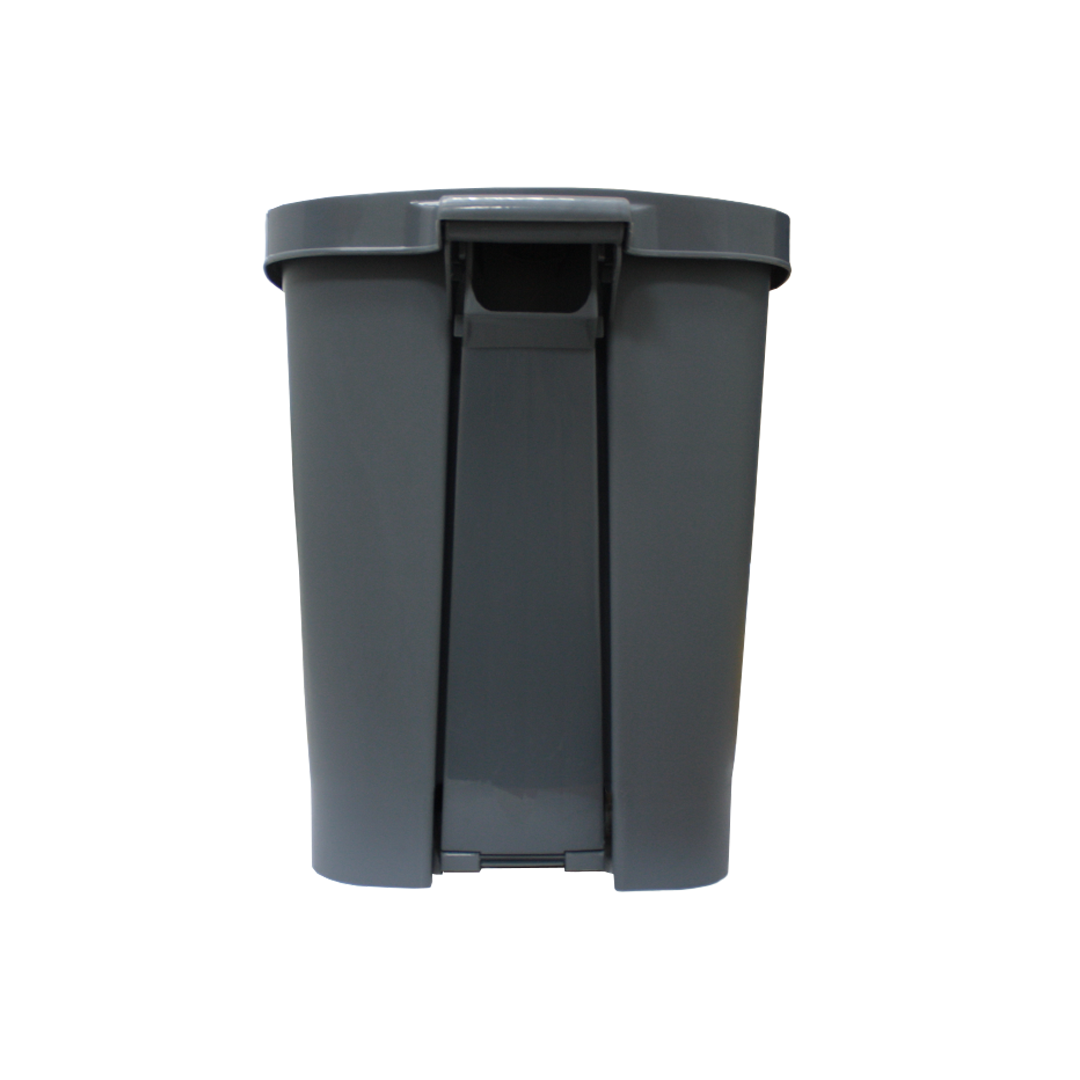 BASURERO CONTENEDOR QRUBBER BASURA 30L GRIS PEDAL - 2