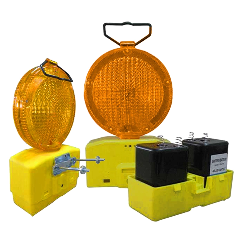 LAMPARA DESTELLANTE QRUBBER AMARILLA CON BATERIA