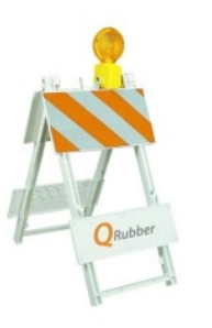 LÁMPARA DESTELLANTE QRUBBER AMARILLA CON BATERÍA - 2