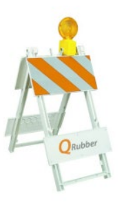 LÁMPARA DESTELLANTE QRUBBER AMARILLA CON BATERÍA - 2