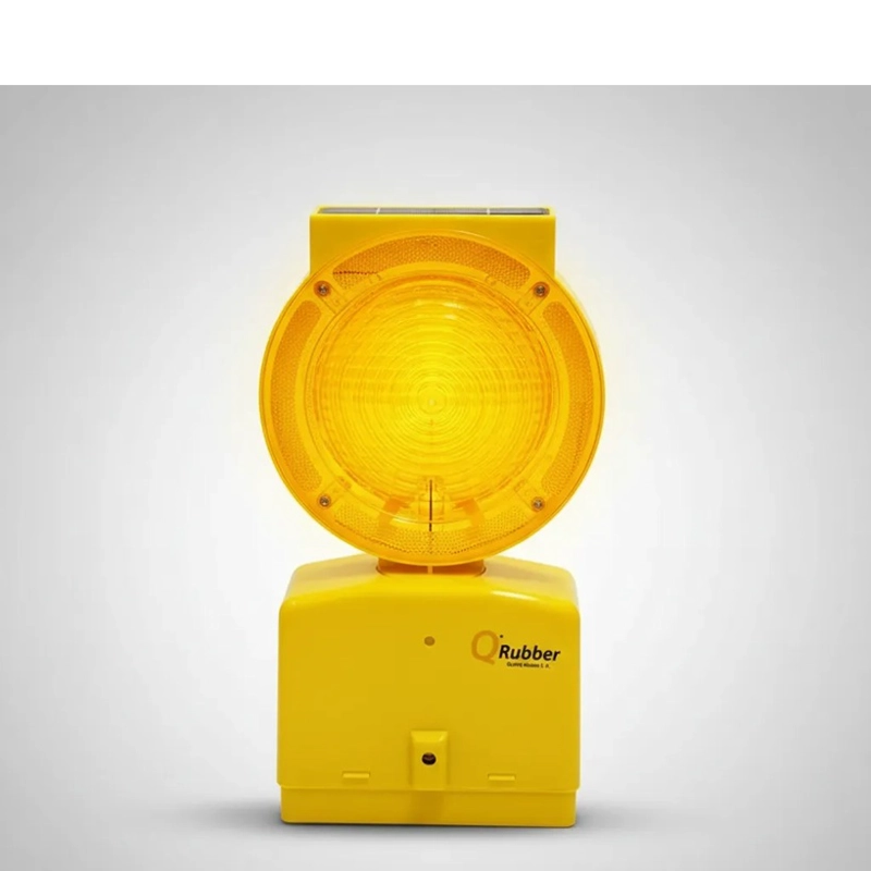 LÁMPARA SOLAR DESTELLANTE QRUBBER AMBAR (AMARILLA) - 2