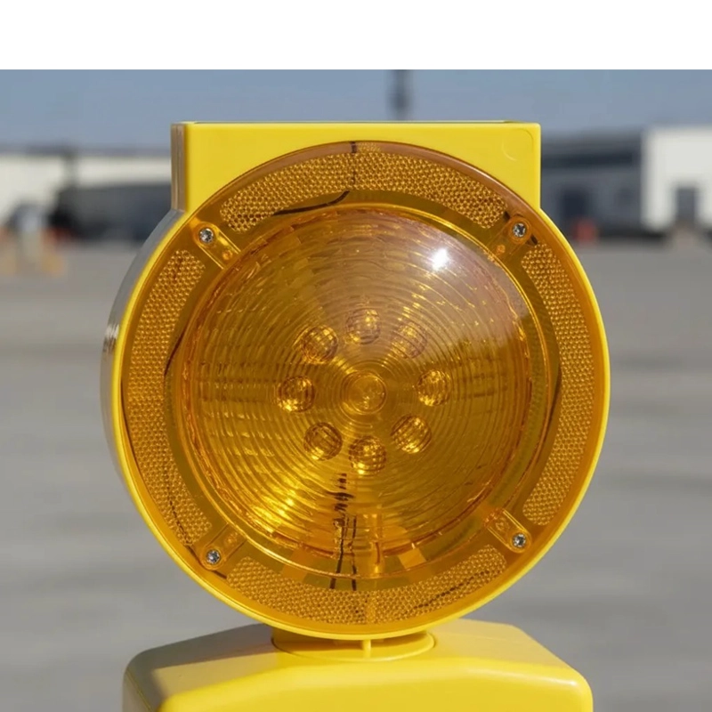 LÁMPARA SOLAR DESTELLANTE QRUBBER AMBAR (AMARILLA) - 3