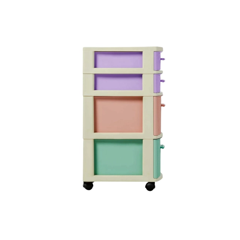 CAJONERO 4 NIVELES CANDY MULTICOLOR TIPO RATTAN MQ QRUBBER - 3