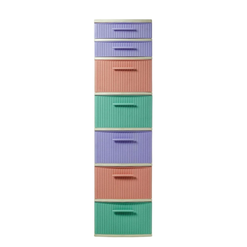 CAJONERO 7 NIVELES CANDY MULTICOLOR TIPO RATTAN MQ QRUBBER - 2