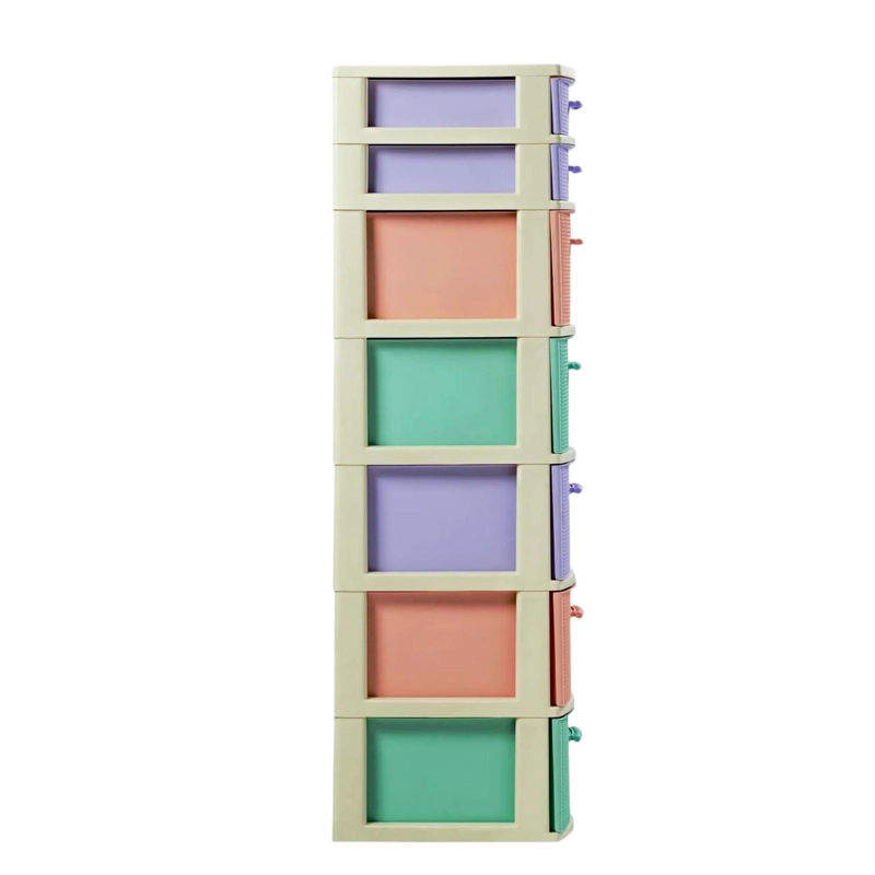 CAJONERO 7 NIVELES CANDY MULTICOLOR TIPO RATTAN MQ QRUBBER - 3